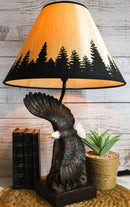Wings Of Glory Soaring Bald Eagle Table Lamp 20" Tall Patriotic Lighting Accent
