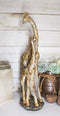 Ebros Large Mosaic Giraffe Mother And Calf Family Statue 17.25" Tall