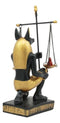 Ancient Egyptian God Of Afterlife Anubis Holding The Scales of Justice Statue