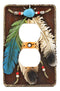 Ebros Southwestern Native 3 Feathers Double Receptacle Outlet Cover Set Of 2