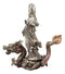 Ebros Large Avalokiteshvara Bodhisattva Kwan Yin Riding On Chinese Dragon Statue