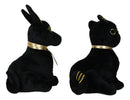Egyptian Gods Anubis Jackal Dog And Bastet Cat Plush Toys Set Of 2 Stuffed Dolls