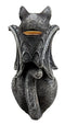 Ebros Gift Stoic Guardian Feline Cat Gargoyle Gothic Candleholder Figurine 5.5"H