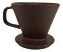 Brown Porcelain Coffee Maker Carafe Pot With Pour Over Dripper Filter Cup Set