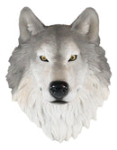 Ebros Large Fenrir Alpha Gray Wolf Head Wall Decor Plaque 14"Tall Art Decor