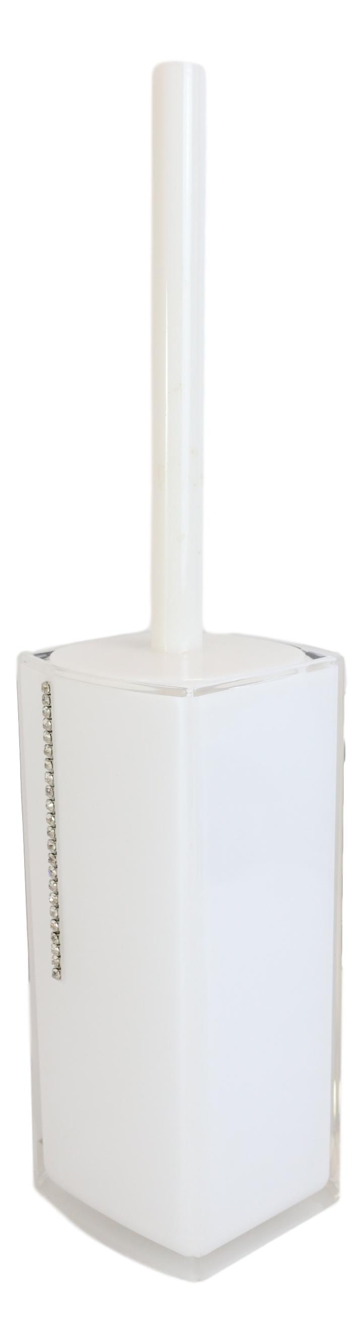 Stain White Austrian Crystals 6 Piece Chic Bathroom Vanity Accessories Gift Set