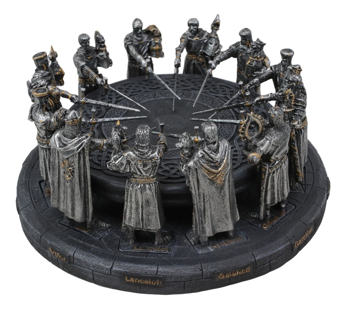 Ebros King Arthur and The Knights of The Round Table Decorative Statue 11" Wide - Ebros Gift