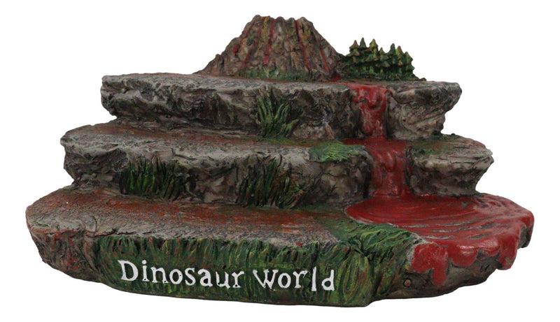 Lost World Prehistoric Volcanic Mountain Steps Display Figurine For Miniatures