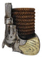 Ebros Western Rustic Revolver Six Shooter And Cowboy Ropes Piggy Coin Bank Figurine
