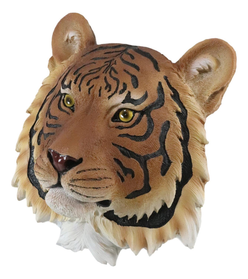 Ebros Mini Orange Bengal Tiger Head Wall Decor Plaque 7.5"H Wall Decor Plaque