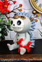 Ebros Larger Furry Bones Pygmy Hedgehog Skeleton Monster Sit Up Ornament Figurine 3.75"Tall
