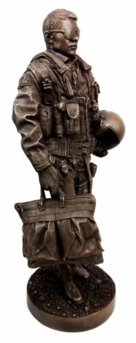 F-22 Raptor Jet Pilot Military Speed Aircraft Fighter Plane Figurine 12.25"H - Ebros Gift