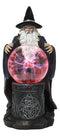 Merlin The Wizard Large Spellcaster Sorcerer Electric Plasma Ball Lamp Statue