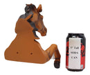 Ebros Western Rustic Wild Chestnut Brown Horse Toilet Paper Holder 8.75"Tall
