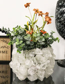 Quartz Crystal Mineral Stone Rocks Floral Vase Contemporary Accent Sculpture