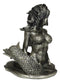 Seductive Siren of The Seas Mermaid Warrior Goddess In Fishnets Top Figurine