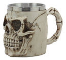 Ebros Mars Roswell Alien Skull Coffee Mug Zorg ET Skeleton Resin Drinking Cup With Stainless Steel Rim Interior