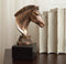 Ebros Madagascar Safari Zebra Horse Bust Statue In Bronze Electroplated Finish