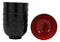 Japanese Black Red Lacquer Copolymer Plastic 5.5"Dia Small Bowl 16oz Set of 6