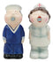 Ebros Sailor Kissing Nurse Salt And Pepper Shakers Set Ceramic Tabletop Decor