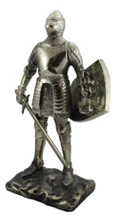 Ebros Holy Roman Empire Crusader Knight with Sword and Shield 7" Tall Figurine