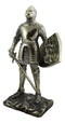 Ebros Holy Roman Empire Crusader Knight with Sword and Shield 7" Tall Figurine