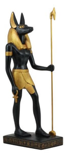 Ebros Large Classical Egyptian God Of The Dead Anubis Holding Staff Statue 16"H