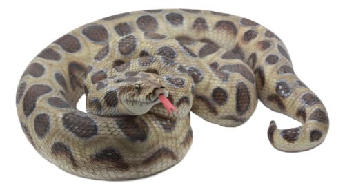 Large Lifelike Python Statue Realistic Snake Taxidermy 3D Figurine 17 ...