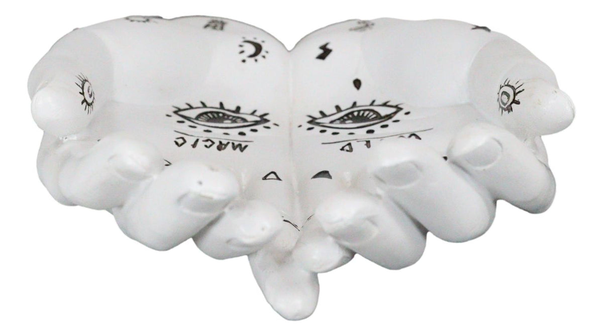 Psychic Fortune Teller Chirology Palmistry Hand Palms Eye Of Providence Figurine