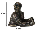 Ebros Focus Home Run Batting Baseball Player Wine Holder Statue 9.5" Long