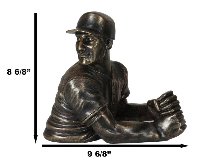 Ebros Focus Home Run Batting Baseball Player Wine Holder Statue 9.5" Long