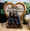 Ebros Bear Couple Under Heart Shaped Willow Tree Figurine Love Without Measure