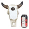 Ebros 9"L Western Southwest Steer Bull Cow Horned Skull Mural Mosaic Design Wall Decor