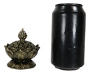 Buddha Padma Lotus Incense Holder Burner Figurine Eastern Meditation Decor 4"Dia