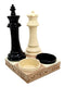 Ebros Gift Checkmate Chess Genius King And Queen Salt Pepper Shakers Holder Figurine Set 5.75"H