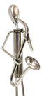 Decorative Hand Made Recycled Steel Metal Saxophone Instrument Player Musician Statue