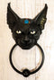 Egyptian Goddess Bastet With Scarab Amulet On Temple Decorative Door Knocker