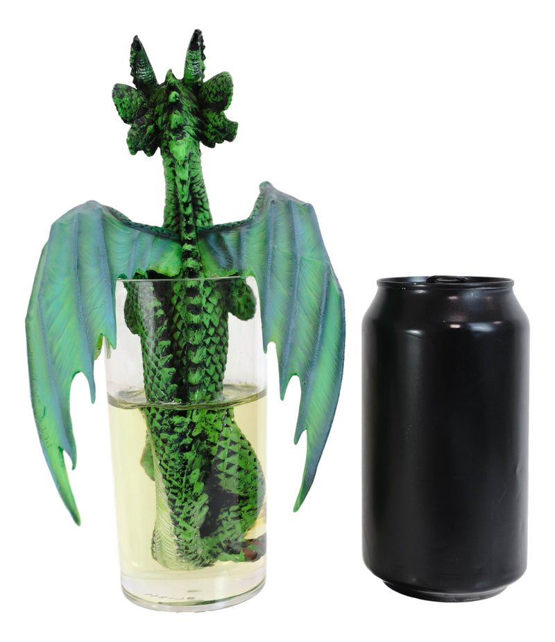 Cocktail Spirit Drunk Mojito Lime Highball Dragon Statue Fantasy Decor Figurine