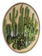 Southwestern Boho Chic Desert Beauty Cactus Cacti Bush Forest Wall Plate Decor