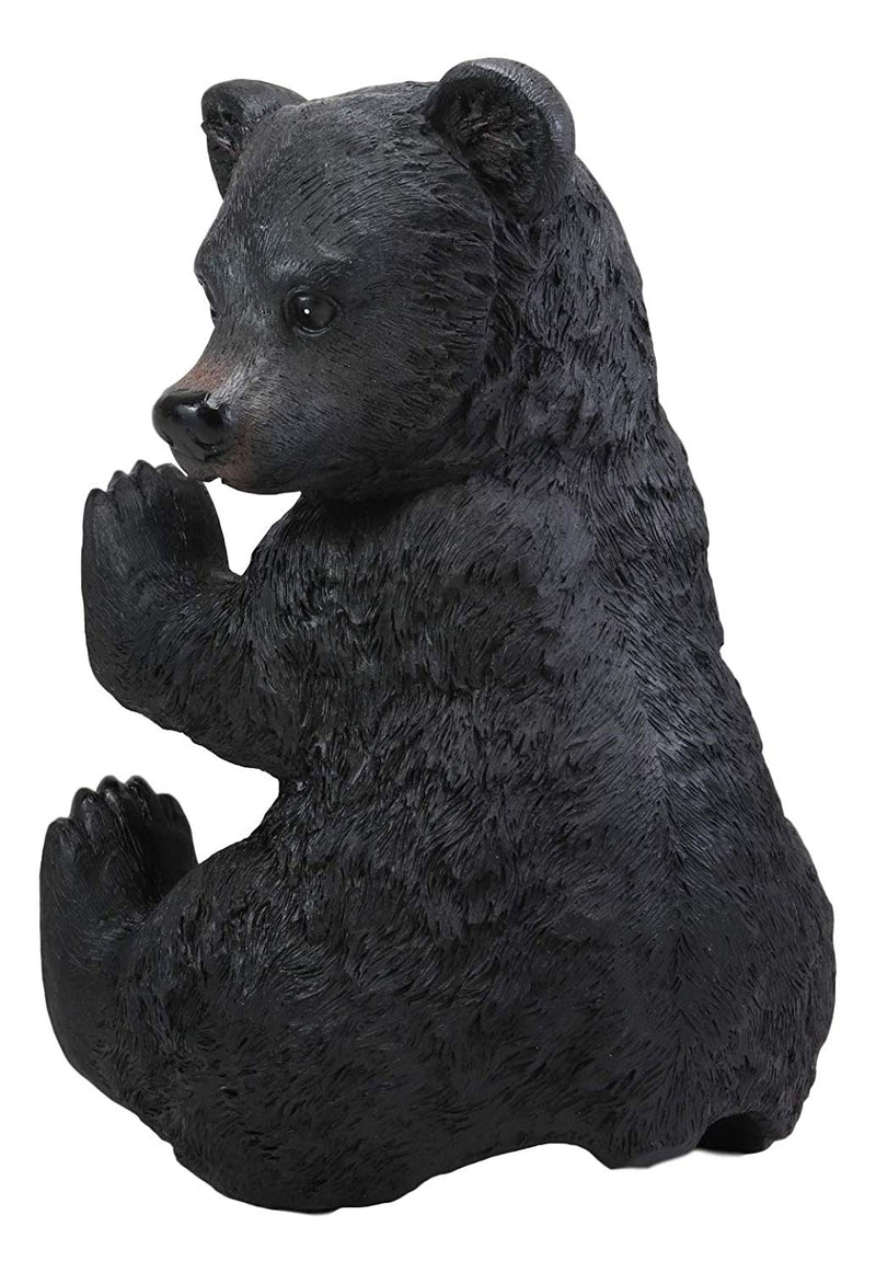 Ebros Large Stinky Stool Pooping Black Bear Toilet Paper Holder Figurine 13.5"Tall Powder Room Bathroom Wall Decor Plaque For Rustic Cabin Hunting Lodge Animal Bears Sculpture