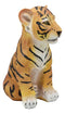 Ebros Large 10"H Indian Bengal Orange Tiger Cub Statue As Collection Decor Of Tigers
