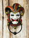 Ebros Harlequin Red Carnival Circus Jester Clown Door Knocker Figurine 8.75" High
