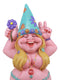 Ebros Summer Of Love Flower Child Hippie Lady Gnome Statue Peace Lovin Mrs Gnome
