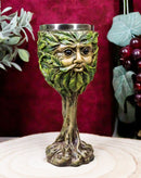 Ebros Whimsical Forest Spirit Greenman Deity Wine Goblet Chalice Cup 6oz