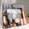 American Flag Navy Sailor Medal With Anchor Hat And Boot 5"X7" Picture Frame
