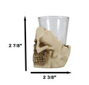 Skull Shot Glass Set of 4 Shot Glasses Great for Whiskey Vodka Tequila or Scotch