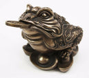 Feng Shui Jin Chan Fortune Money Frog Lucky Toad Figurine Charm Statue Decor