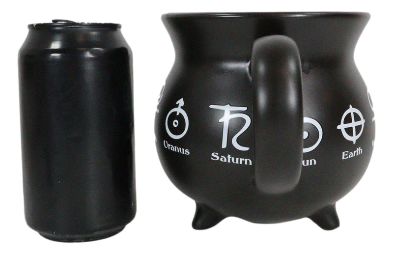 Solar Alchemy Symbols Cauldron Porcelain Soup Bowl Large Coffee Mug With Spoon