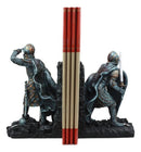 Medieval Dragon Heraldry Knight Bookends Statue 8"Tall Set Suit Of Armor Knights