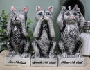 See Hear Speak No Evil Cats Trio Toothpick Holder Salt And Pepper Shakers Set